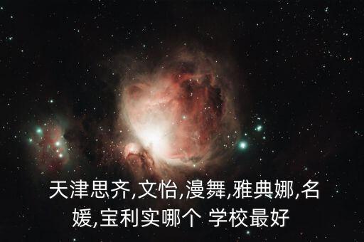  天津思齐,文怡,漫舞,雅典娜,名媛,宝利实哪个 学校最好