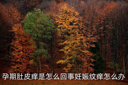 孕期肚皮痒是怎么回事妊娠纹痒怎么办