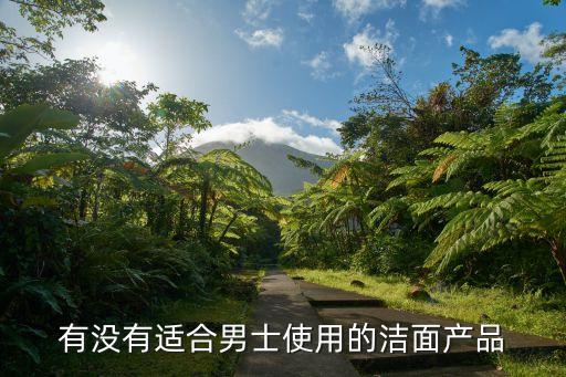 有没有适合男士使用的洁面产品