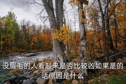 没眉毛的人看起来是否比较凶如果是的话原因是什么