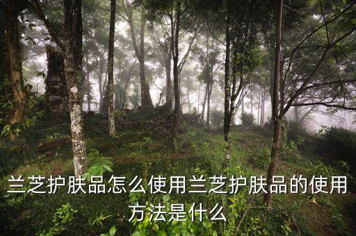 兰芝护肤品怎么使用兰芝护肤品的使用方法是什么
