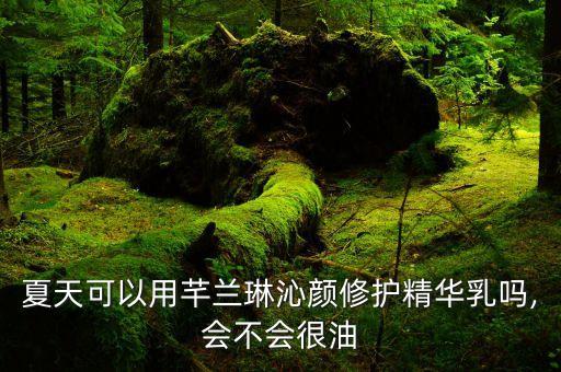 夏天可以用芊兰琳沁颜修护精华乳吗,会不会很油