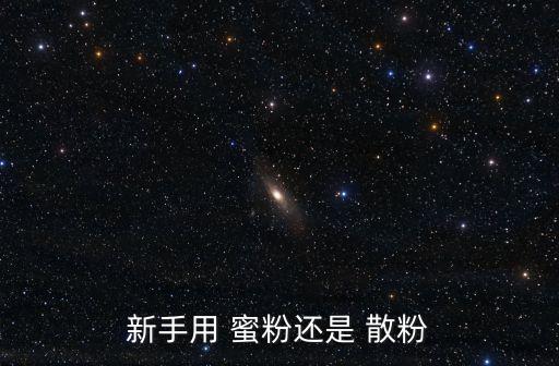 新手用 蜜粉还是 散粉