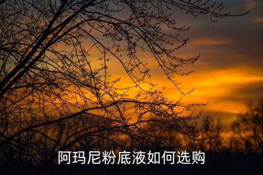 阿玛尼粉底液如何选购