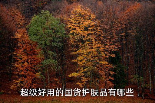 超级好用的国货护肤品有哪些