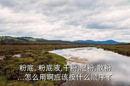  粉底, 粉底液,干粉,湿粉,散粉...怎么用啊应该按什么顺序了
