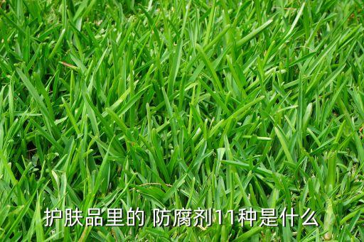 护肤品里的 防腐剂11种是什么