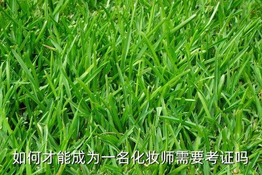 如何才能成为一名化妆师需要考证吗