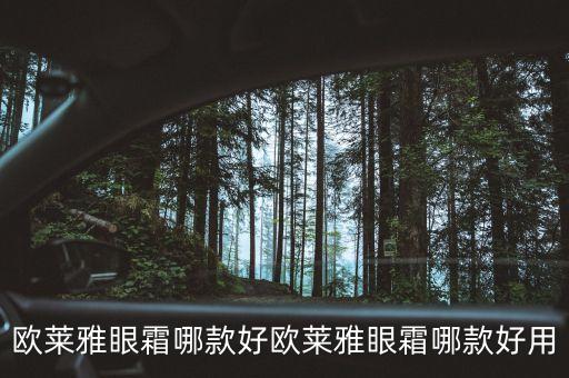 欧莱雅眼霜哪款好欧莱雅眼霜哪款好用