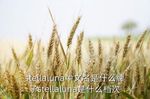 stellaluna中文名是什么牌子stellaluna是什么档次