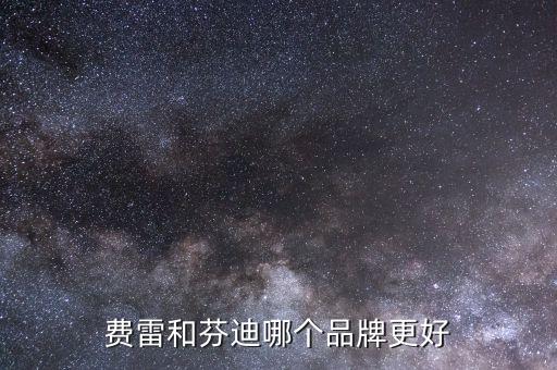 费雷和芬迪哪个品牌更好