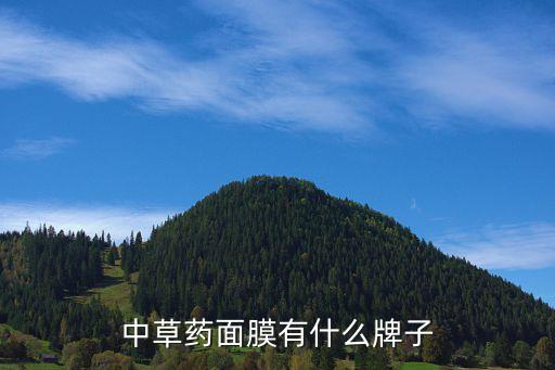 中草药面膜有什么牌子