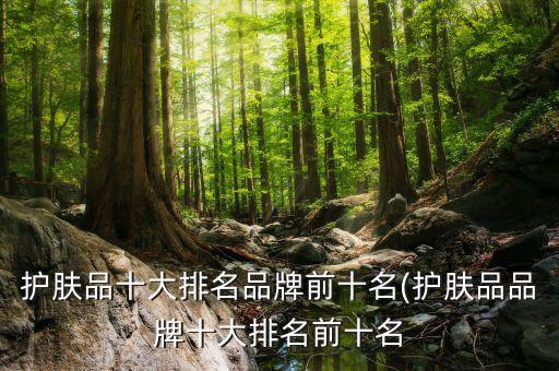 护肤品十大排名品牌前十名(护肤品品牌十大排名前十名