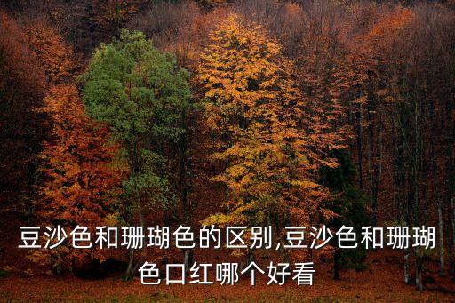 豆沙色和珊瑚色的区别,豆沙色和珊瑚色口红哪个好看