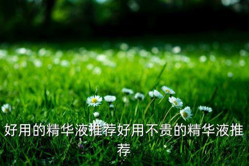 好用的精华液推荐好用不贵的精华液推荐