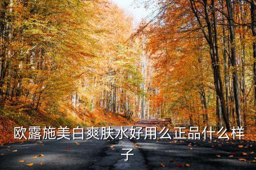  欧露施美白爽肤水好用么正品什么样子