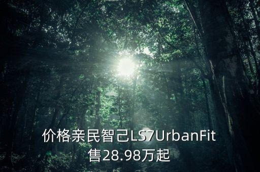价格亲民智己LS7UrbanFit售28.98万起