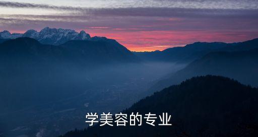 学美容的专业