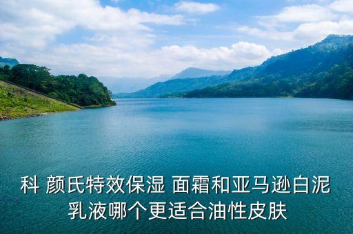 科 颜氏特效保湿 面霜和亚马逊白泥 乳液哪个更适合油性皮肤