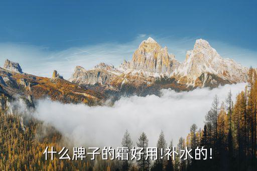 什么牌子的霜好用!补水的!