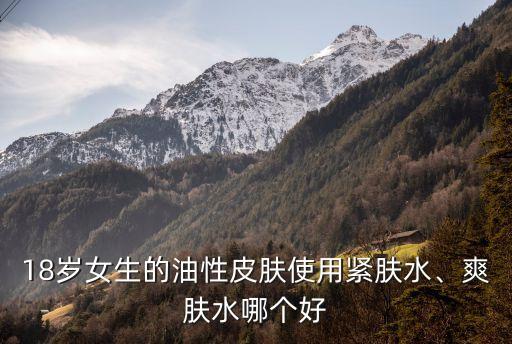 18岁女生的油性皮肤使用紧肤水、爽肤水哪个好