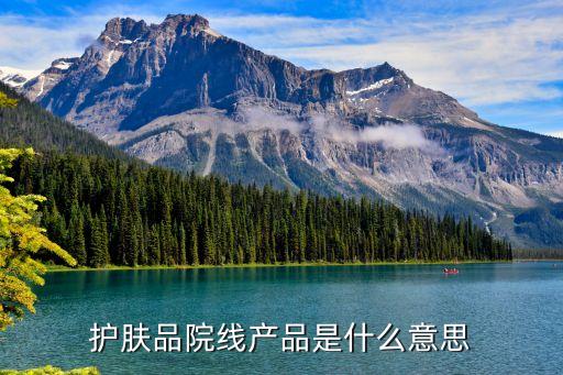 护肤品院线产品是什么意思