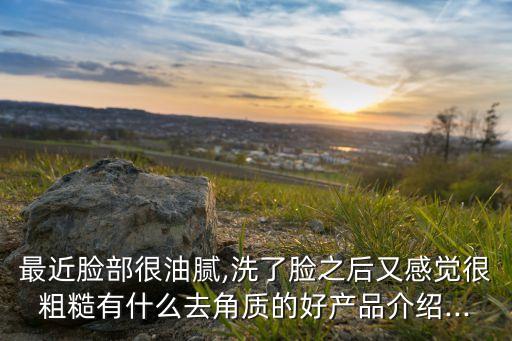 最近脸部很油腻,洗了脸之后又感觉很粗糙有什么去角质的好产品介绍...