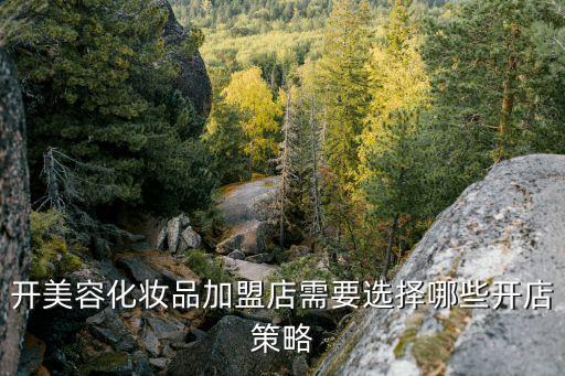 开美容化妆品加盟店需要选择哪些开店策略