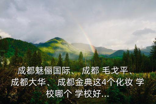  成都魅俪国际、 成都 毛戈平、 成都大华、 成都金典这4个化妆 学校哪个 学校好...