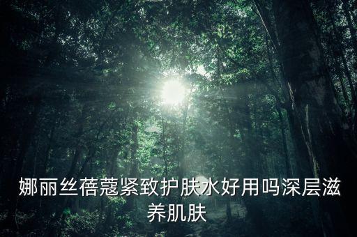  娜丽丝蓓蔻紧致护肤水好用吗深层滋养肌肤
