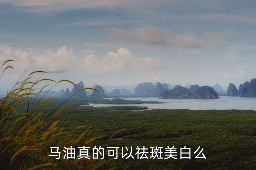 马油真的可以祛斑美白么