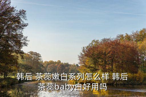 韩后茶蕊乳白液怎么用