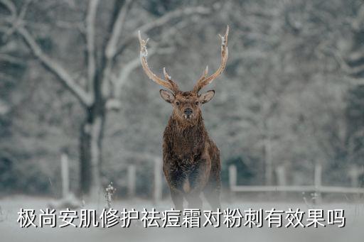 极尚安肌修护祛痘霜对粉刺有效果吗