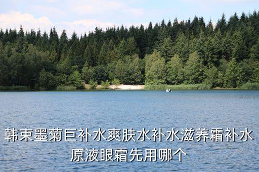 韩束墨菊巨补水爽肤水补水滋养霜补水原液眼霜先用哪个
