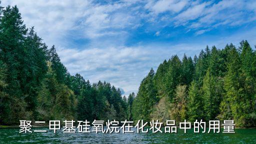 聚二甲基硅氧烷在化妆品中的用量