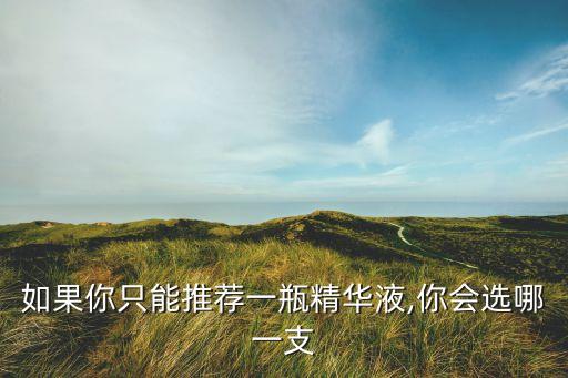 如果你只能推荐一瓶精华液,你会选哪一支