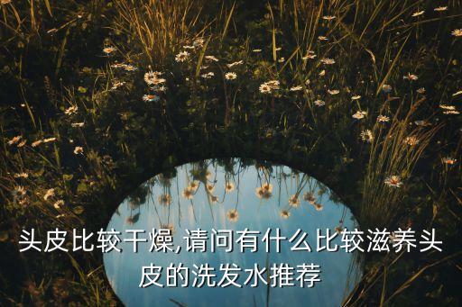 头皮比较干燥,请问有什么比较滋养头皮的洗发水推荐