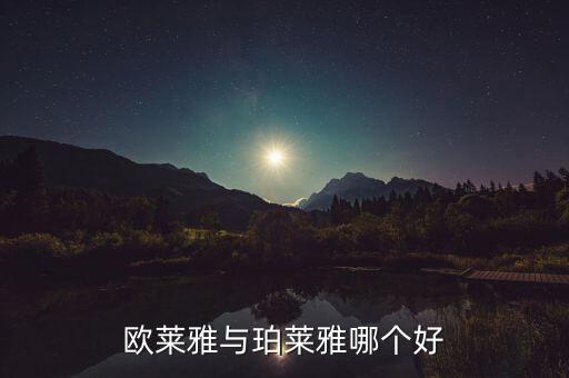 欧莱雅与珀莱雅哪个好