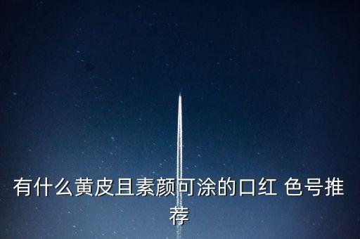 有什么黄皮且素颜可涂的口红 色号推荐