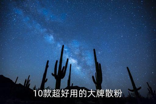 10款超好用的大牌散粉