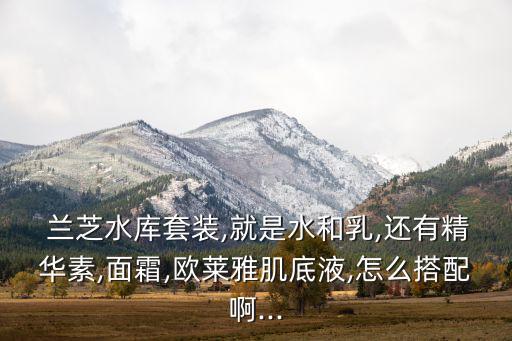  兰芝水库套装,就是水和乳,还有精华素,面霜,欧莱雅肌底液,怎么搭配啊...