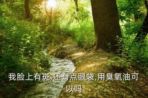 我脸上有斑,还有点眼袋,用臭氧油可以吗