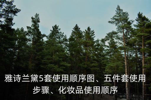 雅诗兰黛5套使用顺序图、五件套使用步骤、化妆品使用顺序