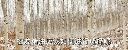 护发精油应该如何进行选择呢