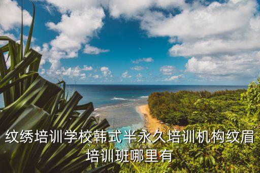 纹绣培训学校韩式半永久培训机构纹眉培训班哪里有