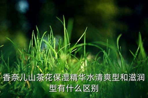香奈儿山茶花保湿精华水清爽型和滋润型有什么区别