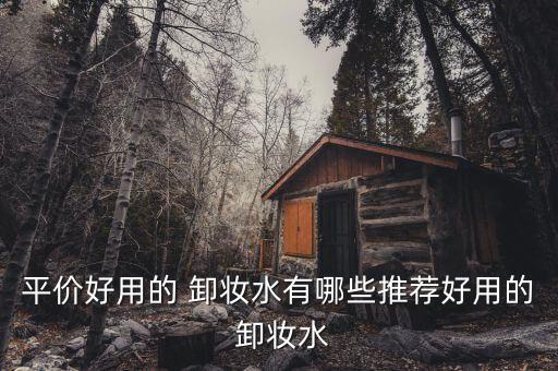 平价好用的 卸妆水有哪些推荐好用的 卸妆水