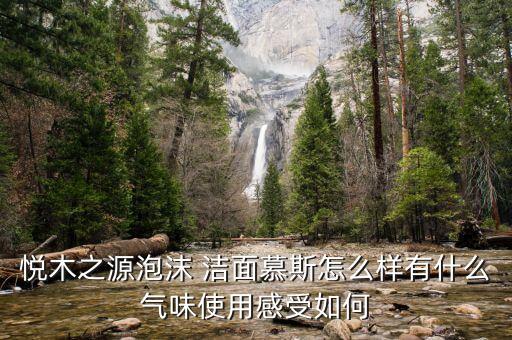 悦木之源泡沫 洁面慕斯怎么样有什么气味使用感受如何