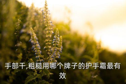 手部干,粗糙用哪个牌子的护手霜最有效