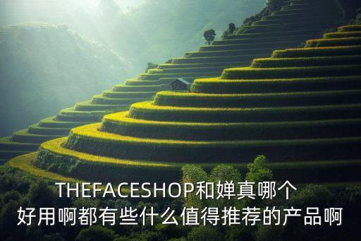 THEFACESHOP和婵真哪个 好用啊都有些什么值得推荐的产品啊